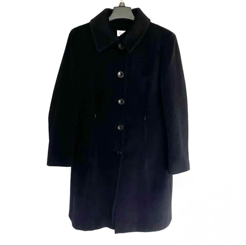 Calvin Klein Wool Angora Blend Top Coat